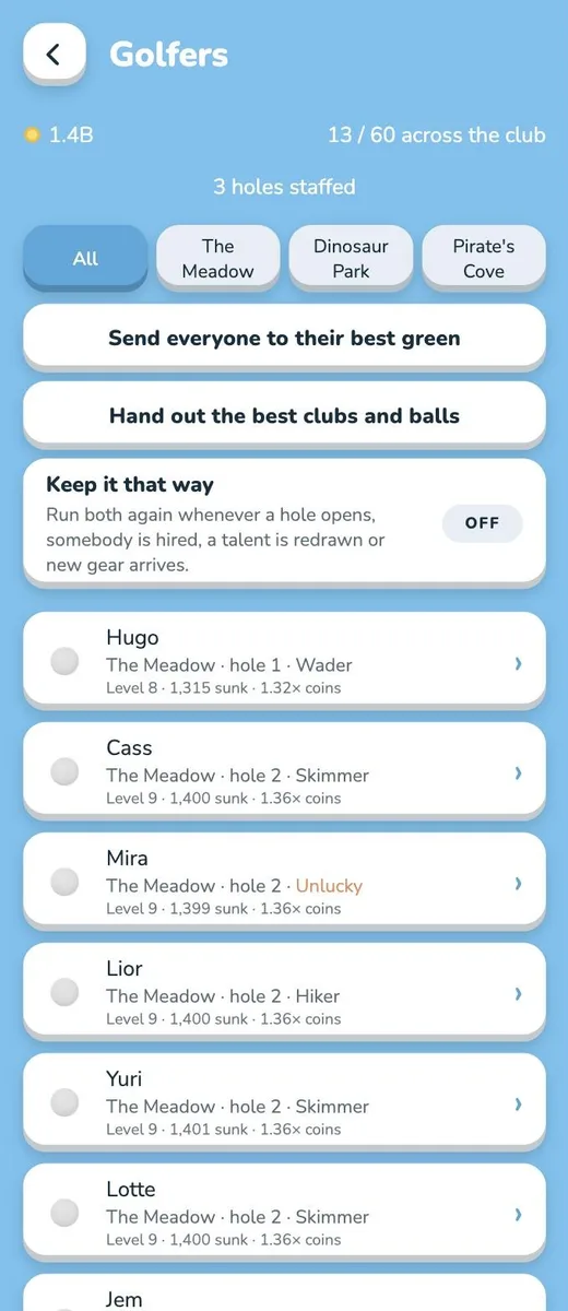 Idle Putter screenshot